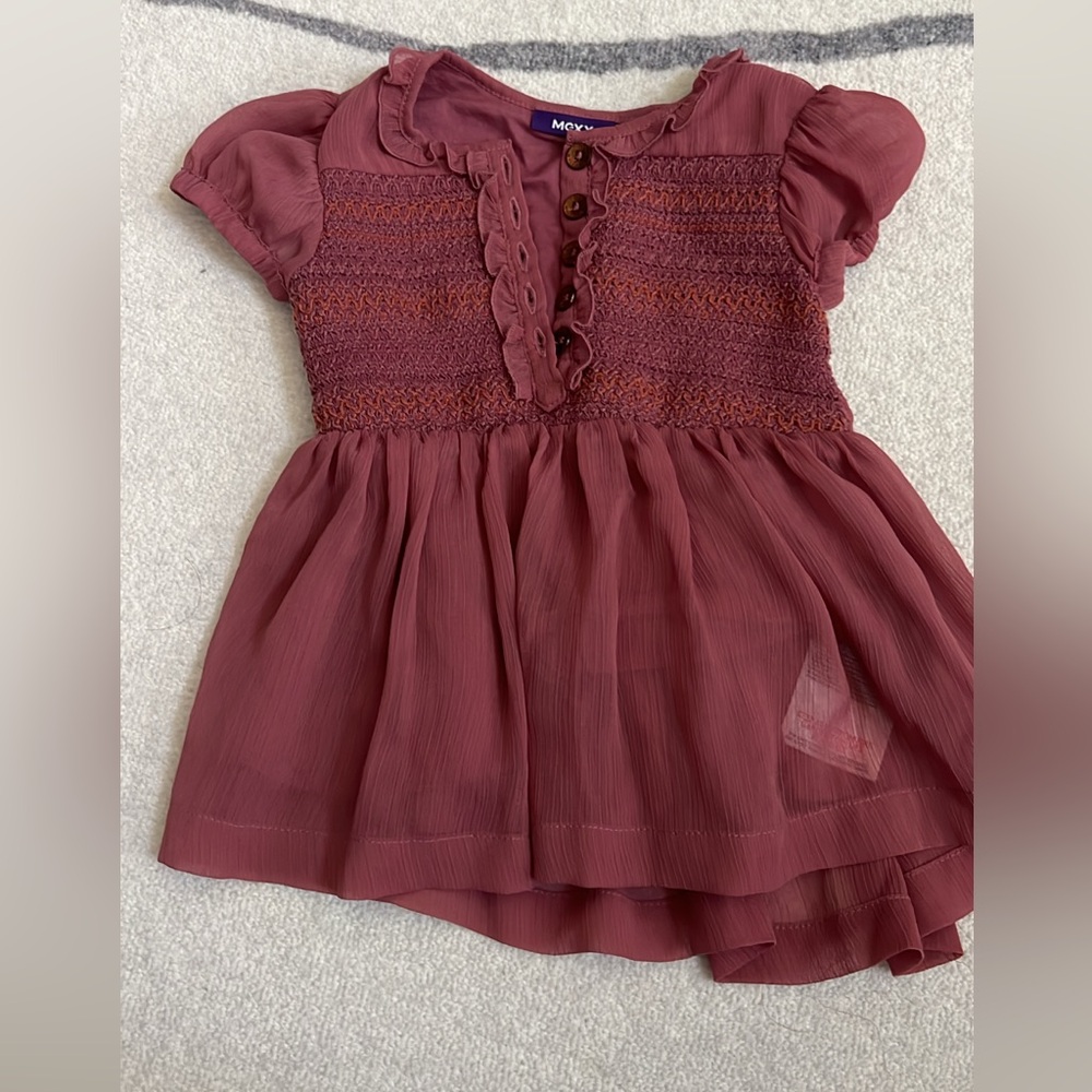 Charming Kids' Dress in Deep Mauve